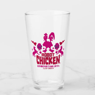 Robot Chicken Nerd Unicorn Graphic Glass