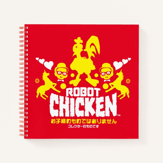 Robot Chicken Nerd Unicorn Graphic Notebook (Front)