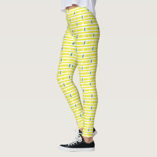 Robot Chicken Stripe Pattern Leggings