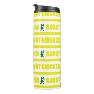Robot Chicken Stripe Pattern Thermal Tumbler