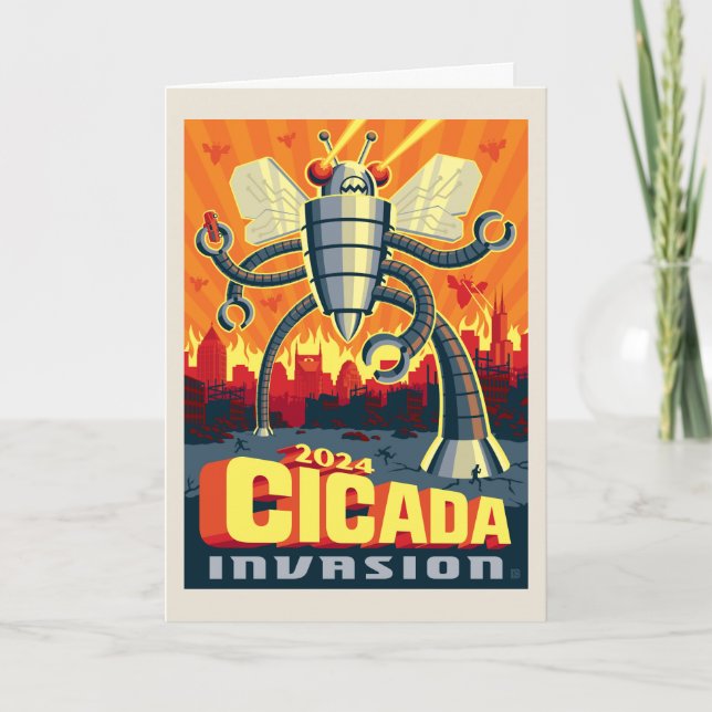 Robot Cicada Card (Front)