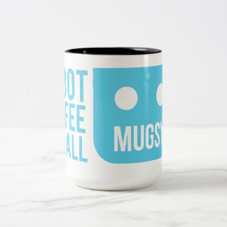 Robot Coffee For All Two-Tone Coffee Mug