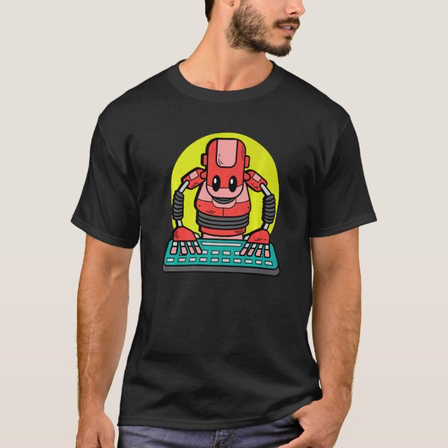 Robot Computer Engineer T-Shirt (Front)