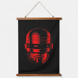 Robot Cop Helmet Hanging Tapestry