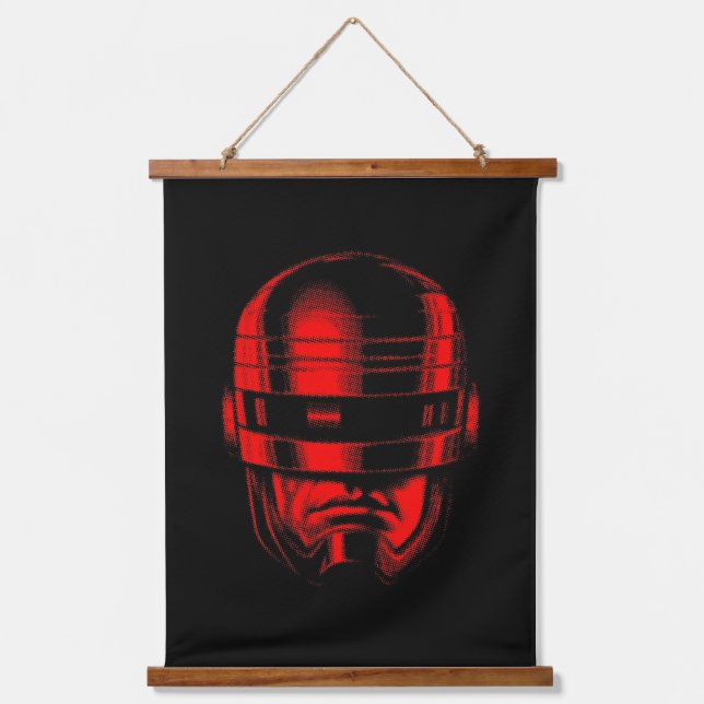 Robot Cop Helmet Hanging Tapestry (Front)
