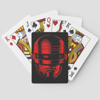 Robot Cop Helmet Playing Cards