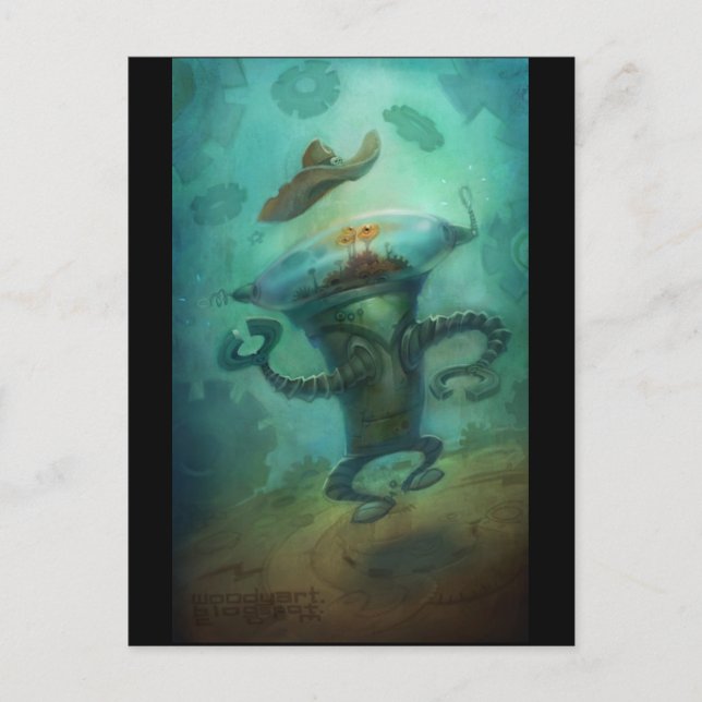 Robot Cowboy Postcard (Front)