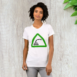 Robot Crossing Warning Sign T-Shirt