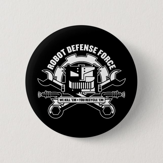 Robot Defence Force Button (Front)