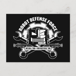 Robot Defence Force Postcard