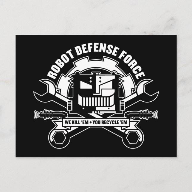 Robot Defence Force Postcard (Front)