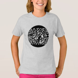 "Robot Dreams" B&W Abstract  Art T-Shirt
