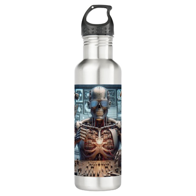 Robot Engineer 710 Ml Water Bottle (Front)
