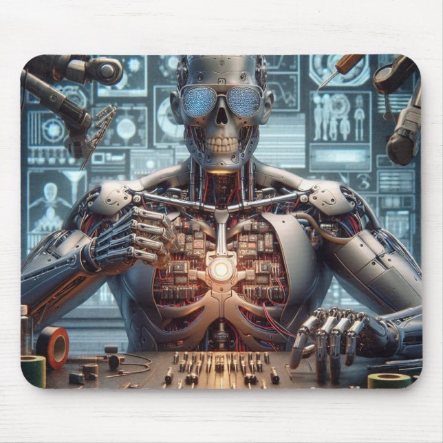 Robot Engineer Mouse Pad (Front)