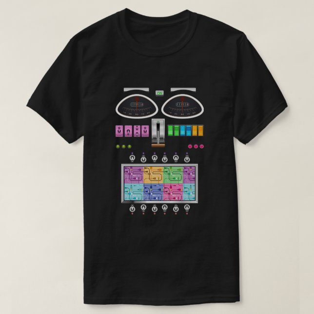 Robot Engineer Science Technology Robots Costume T-Shirt (Design Front)