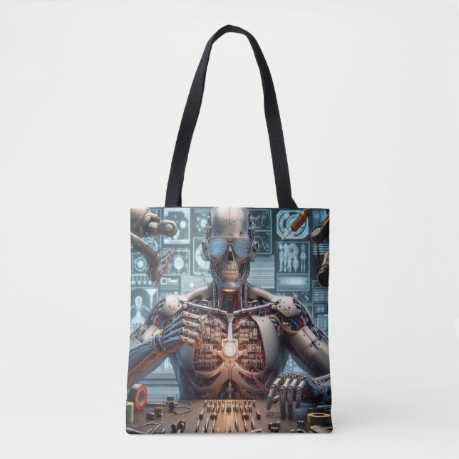 Robot Engineer Tote Bag (Front)