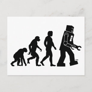 Robot Evolution Postcard