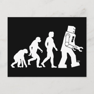 Robot Evolution Postcard