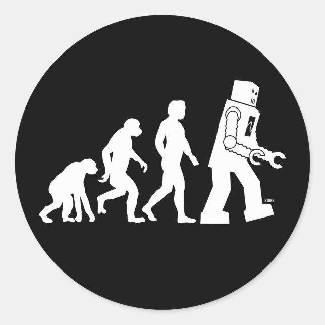Robot Evolution Sticker (Front)