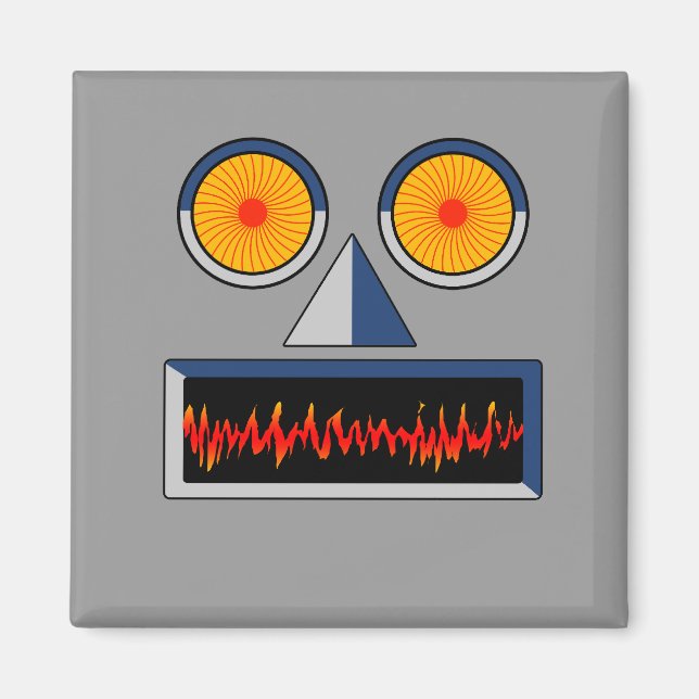 Robot Face Magnet (Front)