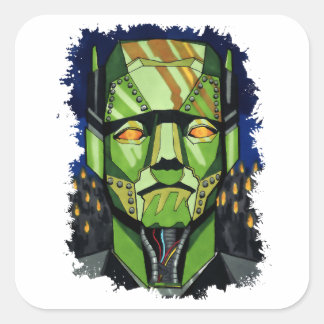 Robot Frankenstein aka Frankenstein's Monster Square Sticker