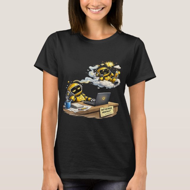 robot funny dreams  T-Shirt (Front)
