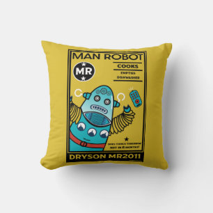 Robot Gifts For Anniversary   Cushion