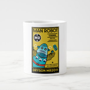Robot Gifts For Anniversary  Men And Women  Large Coffee Mug