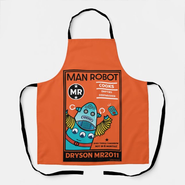 Robot Gifts For Anniversary Or Wedding    Apron (Front)