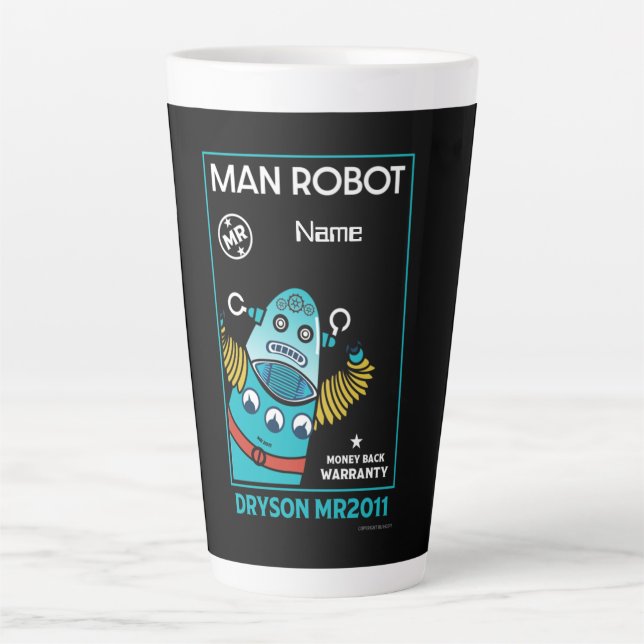 Robot Gifts For Anniversary Or Wedding     Latte Mug (Front)