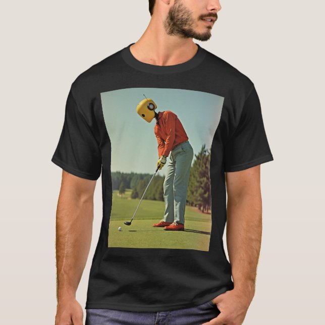 Robot Golfer T-Shirt (Front)