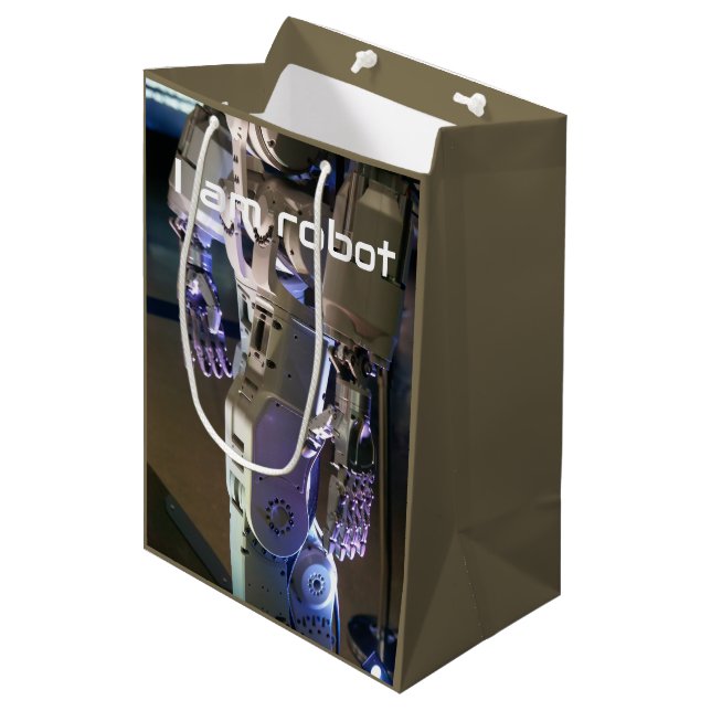 Robot hands  medium gift bag (Front Angled)