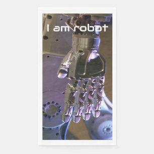 Robot hands napkin