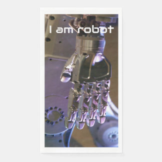 Robot hands napkin