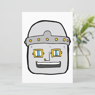 Robot Head Invitation