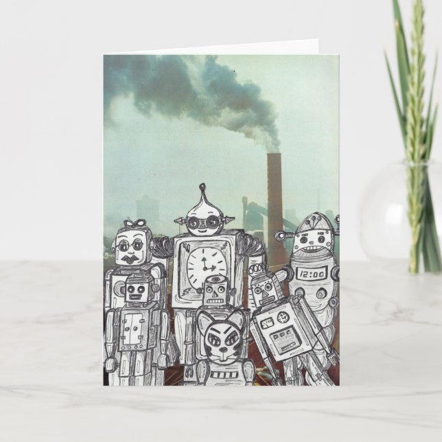 Robot Holiday 6 Card (Front)