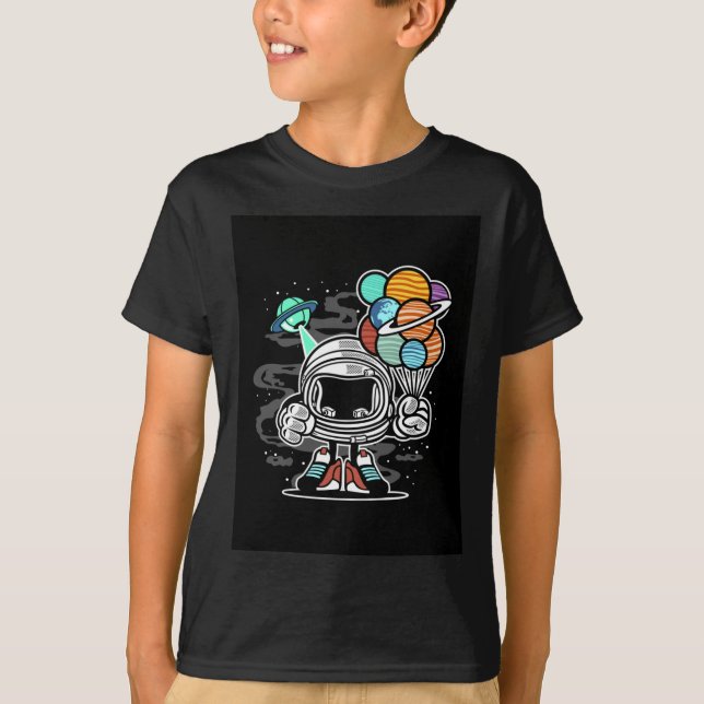 Robot in space T-Shirt (Front)