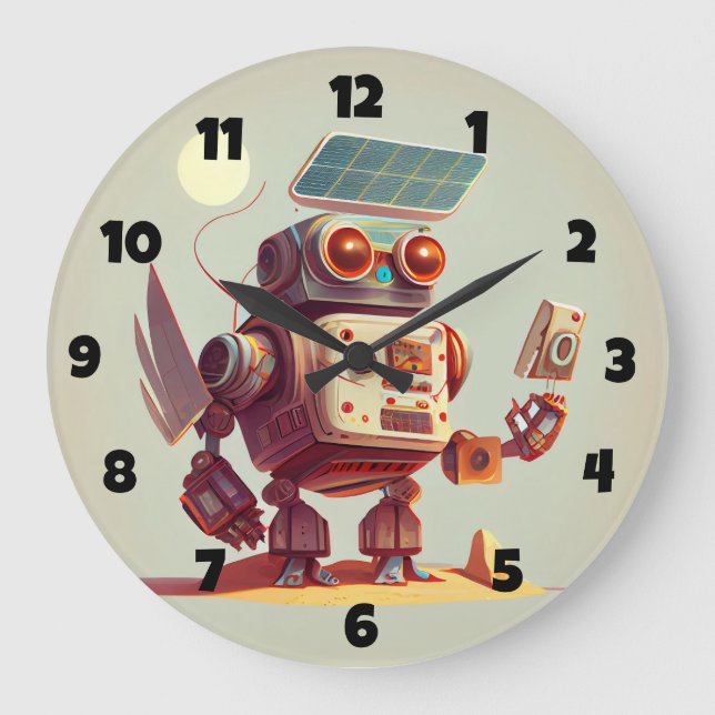Robot Large Clock (Front)