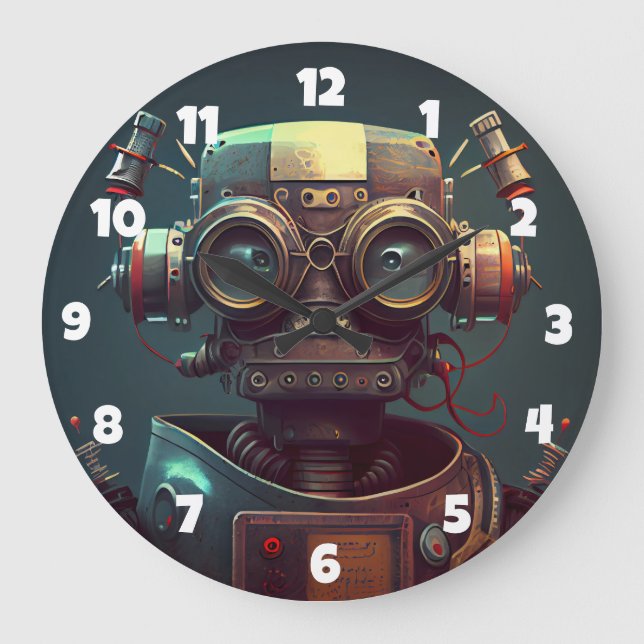 Robot Large Clock (Front)