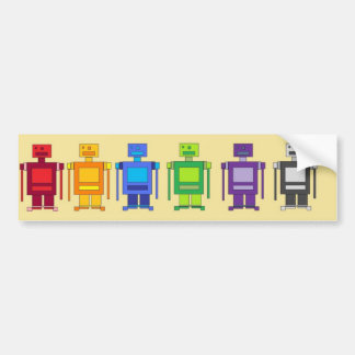 Robot Lineup Bumper Sticker
