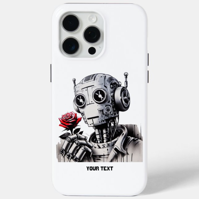 Robot Love 01 Case-Mate iPhone Case (Back)