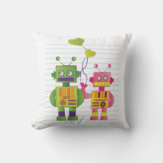 Robot Love Pillow (Front)