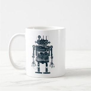 Robot Made of Retro Analogue Equipment  Coffee Mug