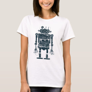 Robot Made of Retro Analogue Equipment T-Shirt