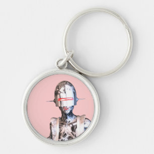 robot maid key ring