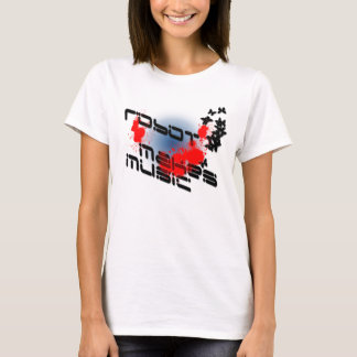 robot-makes-music-splatter T-Shirt
