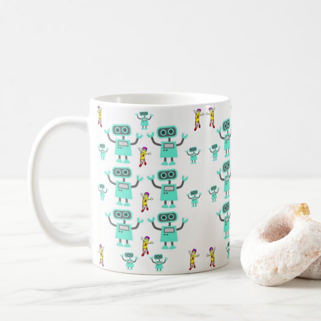 Robot Mug (With Donut)