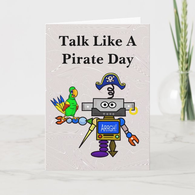 Robot Pirate Card (Front)