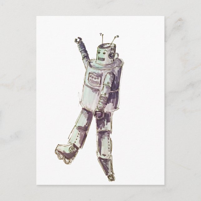 robot postcard (Front)