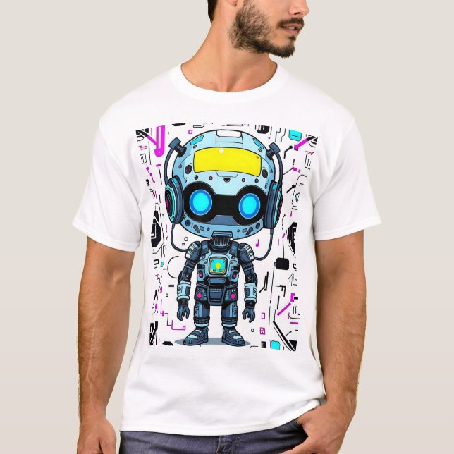 Robot Print T-Shirt (Front)